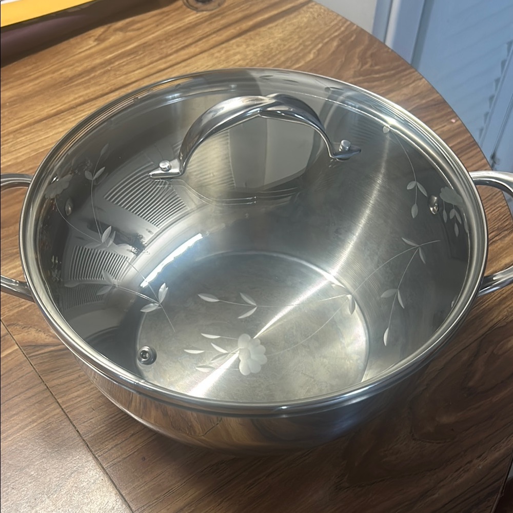Princess House Silver Cookware Stainless Steel Pot 8qt
